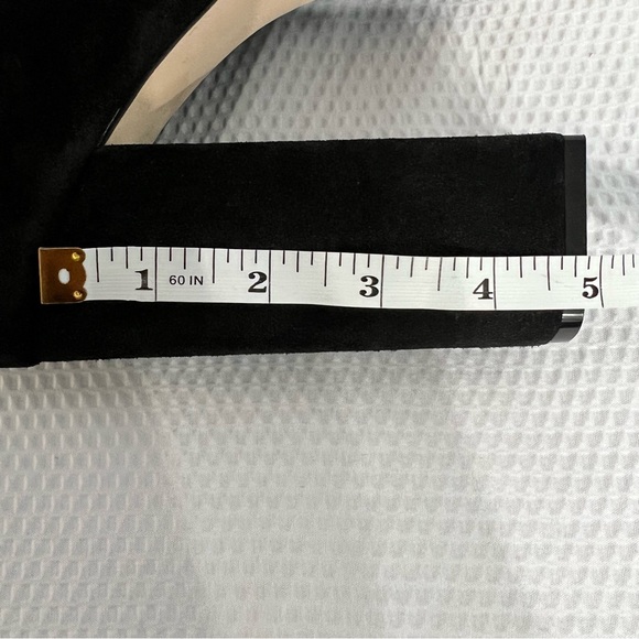 Paris Texas Black Suede Knee Length Boots Size 37 New Without Tags - Picture 7 of 12